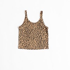 arq leopard crop tank